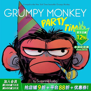 【现货】Grumpy Monkey Party Time!暴躁的猴子派对时间到了!英文原版儿童绘本【善优童书】