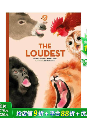 【预售】超*动物4：响亮的动物 进口英文原版 Super Animals：The Loudest 精装儿童科普插画绘本 英文原版进口书