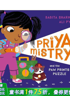 【现货】普里亚-米斯特和爪印拼图 Priya Mistry and the Paw Prints Puzzle 英文儿童插画故事绘本 进口童书