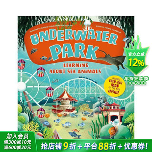 【预售】水下乐园：了解海洋动物 Underwater Park: Learning about Sea Animals 英文儿童插画科普绘本 进口童书