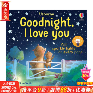 【预售】晚安,我爱你 【Twinkly Twinkly】Goodnight, I Love You 英文儿童趣味互动绘本 英语早教进口书