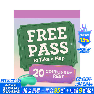 【预售】小睡免罚券：20张休息券 Free Pass to Take a Nap: 20 Coupons for Rest 原版英文生活综合 正版进口书