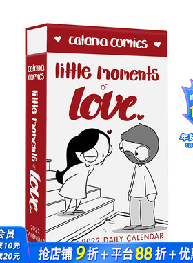 【现货】卡塔纳漫画爱的小瞬间2022年日历 Catana Comics Little Moments of Love 2022 Deluxe Day-to-Day Calendar英文原