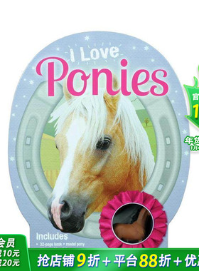【现货】我喜欢：小马I Love Ponies  儿童游戏套装 英文原版亲子互动适合3-6岁