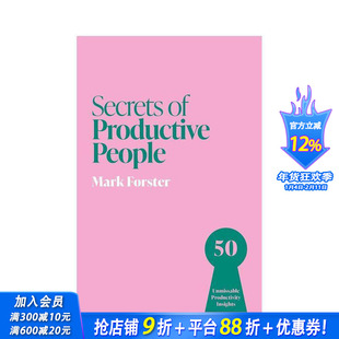 【预售】(预计2月出版)高效能人士的秘诀 【Secrets of Success】Secrets of Productive People 原版英文生活综合 正版进口书