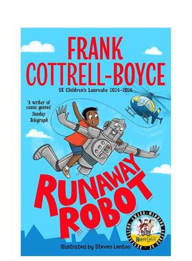 【预售】逃跑的机器人 Runaway Robot 英文儿童桥梁章节故事 英语拓展阅读进口书