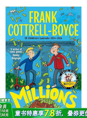 【现货】百万 儿童文学奖Frank Cottrell Boyce 卡内基奖 Millions 12岁+英文故事小说 英语阅读拓展进口书