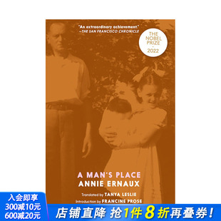 现货 一个男人 Man’s 正版 2022年诺贝尔文学奖Annie 小说文学 英文原版 进口图书画册 Ernaux Place 位置