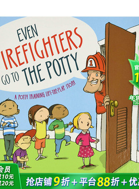 【预售】英文原版 就连消防员也上厕所 Even Firefighters Go To The Potty 儿童英语绘本图画书 进口图书 善优童书