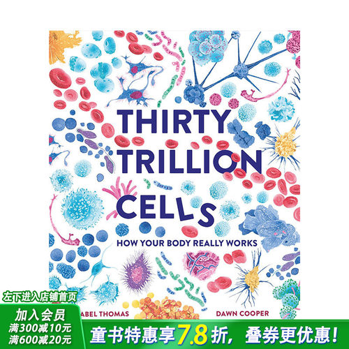 【现货】英文原版 30万亿个细胞:人体是如何运作的 Thirty Trillion Cells 精装艺术插画绘本 科普知识百科 6岁+ 儿童英语进口图书