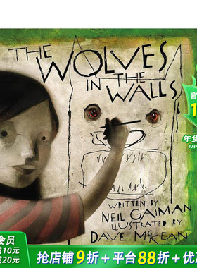 【现货】【尼尔·盖曼】墙壁里的狼 The Wolves in the Walls 英文儿童插画故事科普绘本 进口童书