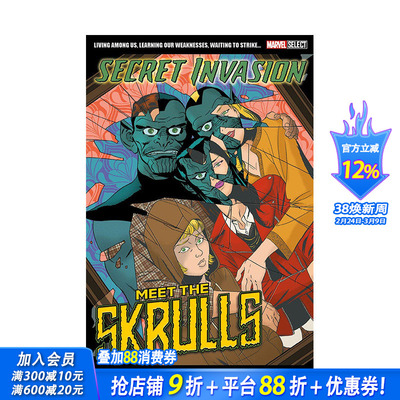 【预售】英文原版 漫威:漫威精选：遇见斯克鲁人 Marvel Select Secret Invasion: Meet The Skrulls 英文漫画 正版进口书籍 图书