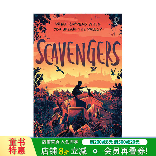 【现货】英文原版 食腐动物 Scavengers 儿童英语章节桥梁故事小说 12岁以上 进口图书 善优童书