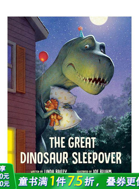 【现货】恐龙大过夜 Great Dinosaur Sleepover 英文儿童插画故事绘本 进口童书