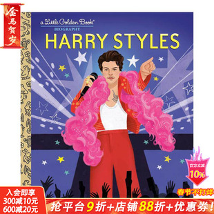 【预售】【黄金小传】哈里·斯泰尔斯 哈卷 【Little Golden Book】Harry Styles 英文儿童插画故事绘本 进口童书
