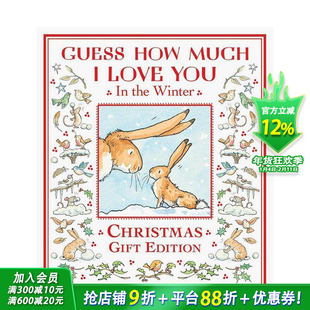 【预售】猜猜我有多爱你 冬日珍藏版 Guess How Much I Love You in the Winter 英文儿童插画故事绘本 进口童书  圣诞礼物书