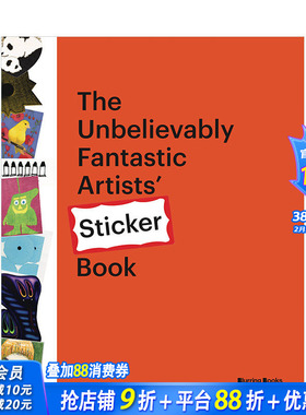 【预售】不可思议艺术家贴纸书 奈良美治 The Unbelievably Fantastic Artists’ Stickers Book英文艺术画册画集 正版进口书