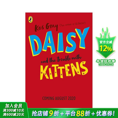 【预售】【黛西的冒险故事】猫咪的烦恼 Daisy and the Trouble with Kittens 英文儿童章节桥梁故事书 英语拓展阅读