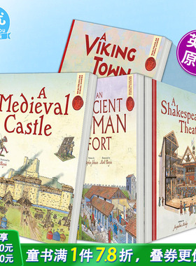 【多册选拍】壮观的视觉指南:中世纪城堡/莎士比亚剧院/古罗马堡 Spectacular Visual Guides英文儿童插画绘本人文历史进口书