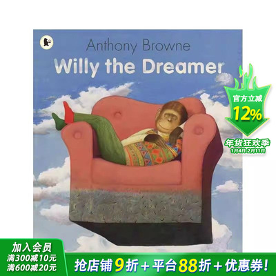 【预售】梦想家威利 Willy the Dreamer 英文儿童插画故事绘本 进口童书