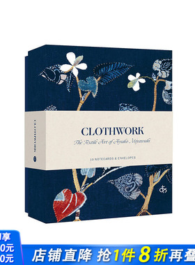 【现货】布艺作品卡片 Clothwork Notecards 创意艺术卡牌 宫川明子 Ayako Miyawaki 英文原版正版进口图书籍