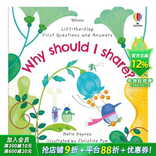【现货】【翻翻书】为什么我需要分享 【Lift-the-Flap】Why Should I Share? 英文儿童桥梁章节故事 英语拓展阅读进口书
