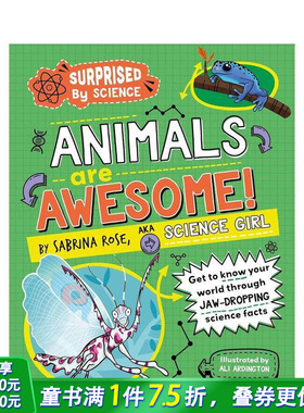 【现货】【科学惊奇录】动物超能图鉴(精装) 【Surprised by Science】Animals are Awesome! 英文儿童插画科普绘本 进口童书
