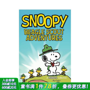 比格童子军历险记 Snoopy 英文儿童漫画故事 预售 英语拓展阅读进口童书 Adventures 史努比 Scout Beagle