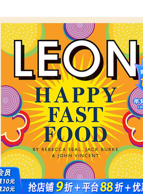 【现货】里昂快乐快餐 【Happy Leons】Leon Happy Fast Food 英文快餐简单食谱 汉堡意粉 *简快速上手