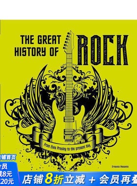 【预售】摇滚通史：从猫王到当代 The Great History of ROCK MUSIC:From Elvis Presley to the Present Day 英文音乐正版进口书