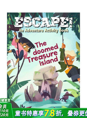 【现货】逃脱！冒险游戏书：诅咒宝藏岛 Escape!An Adventure Activity Book:The Doomed Treasure Island英文儿童趣味互动绘本书