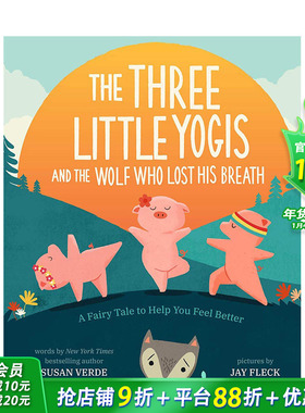 【现货】The Three Little Yogis 三只瑜伽小猪和喘不过气的狼 呼吸冥想儿童绘本【善优童书】
