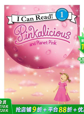 【现货】Pinkalicious and Planet Pink，【粉红公主】粉红色行星英文原版 3岁+初*英语桥梁分*章节故事入门 儿童进口书