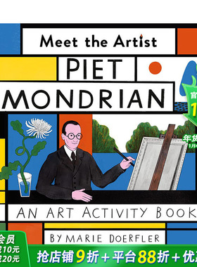 【现货】英文原版 遇见艺术家：彼埃·蒙德里安Piet Mondrian 艺术启蒙绘本 6岁+儿童英语进口图书 善优童书