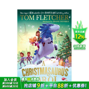 【现货】【汤姆·弗莱彻奇遇系列】圣诞龙 入围英国国家图书奖 A Christmasaurus Carol 原版英文儿童章节书
