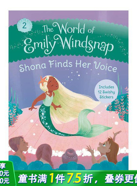 【预售】艾米丽温思普的世界：夏娜找到了自己的声音 The World of Emily Windsnap 英文儿童插画故事绘本 进口童书
