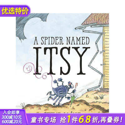 【预售】一只叫伊西的蜘蛛 A Spider Named Itsy 英文儿童插画故事科普绘本 进口童书