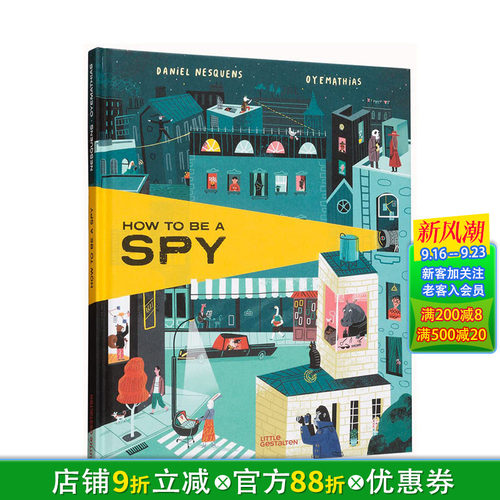 【现货】英文原版 如何成为一名间谍 How to be a Spy 精装插图故事绘本 8岁+儿童英语进口图书