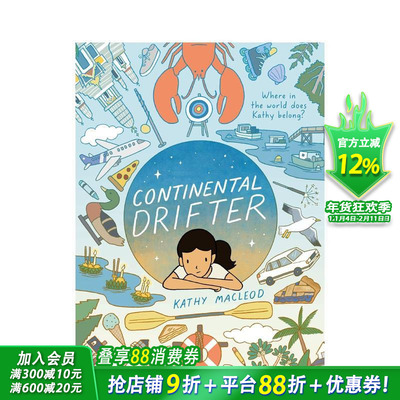 【预售】大陆漂移 Continental Drifter 英文儿童漫画故事 英语拓展阅读进口书