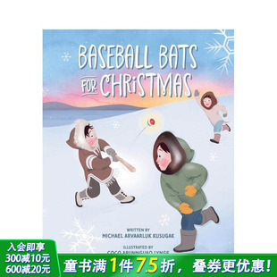 棒球棒 Baseball 英文儿童插画故事绘本 预售 进口童书 Christmas 圣诞节 for Bats