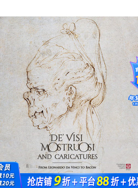 【预售】可怕的面孔:从达芬奇到培根的漫画De’visi mostruosi: Caricatures from Leonardo da Vinci to Bacon英文原版艺术进口