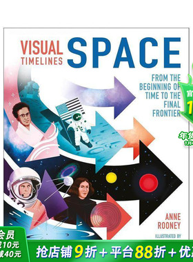 【预售】视觉时间轴：太空 Visual Timelines: Space 英文儿童插画科普绘本 进口童书