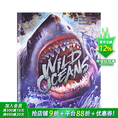【现货】立体书 WILD OCEANS狂野的海洋 英文原版儿童适合6-12岁【善优童书】