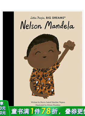【现货】【小人物大梦想】纳尔逊·曼德拉Nelson Mandela 南非黑人总统 英文儿童绘本 6-10岁 英语阅读 人物传记 名人励志故事