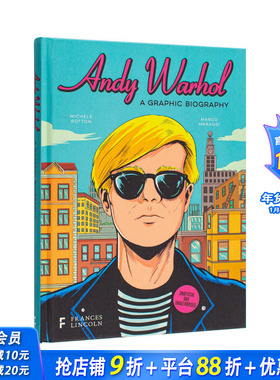 【现货】安迪·沃霍尔：图像小说 【BioGraphics】Andy Warhol 艺术名人故事 原版英文正版进口图书