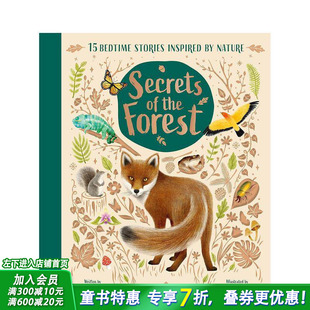 【预售】【自然睡前故事】森林奥秘 【Nature Bedtime Stories】Secrets of the Forest 英文儿童插画故事科普绘本 进口童书