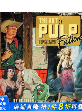 【预售】复古平装书的插图历史 The Art of Pulp Fiction 原版英文印刷版式色彩设计 正版进口书