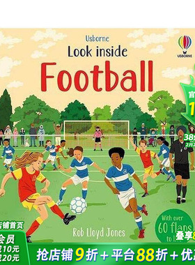 【现货】足球Football 5-7岁儿童体育运动职业启蒙百科洞洞趣味绘本 英文原版【善优童书】