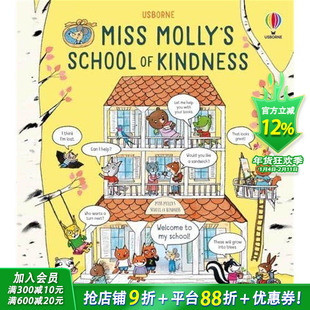 【预售】莫莉老师的友好学校 Miss Molly’s School of Kindness 英文绘本 认识世界 学前认知【善优童书】
