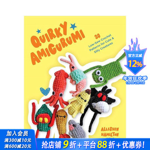 【预售】（预计1月出版）搞怪钩针玩偶 Quirky Amigurumi 原版英文手工制作 正版进口书